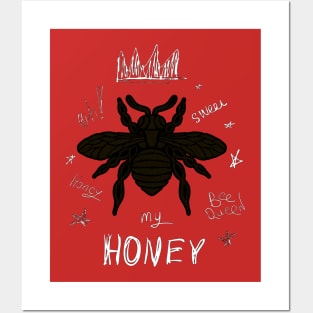 Queen honey bee Posters and Art